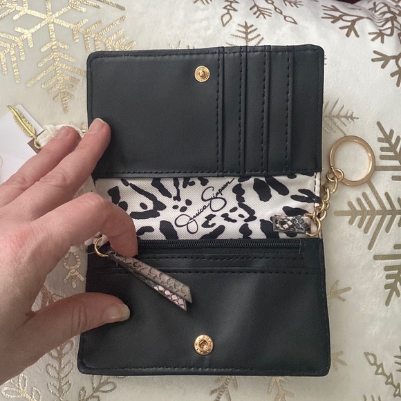 Jessica Simpson Snakeskin (Python) Wallet (Brown, Tan, Pink) & Gray Card Case - Picture 8 of 15